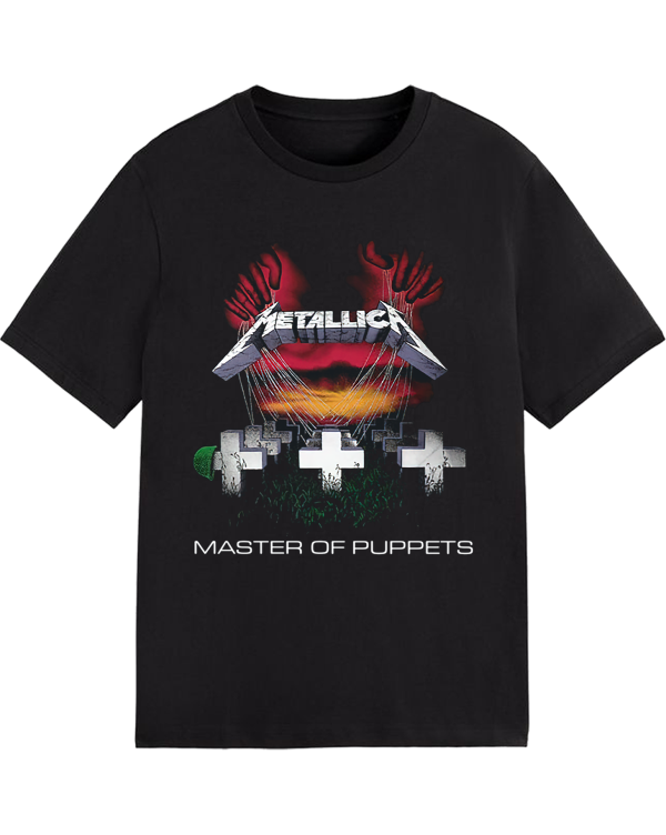Metallica Men's Standard Master of Puppets T-Shirt Cotton Soft Crew Neck Short Sleeve Shirt for Band Music Fans - Image 2