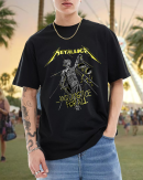 Metallica and Justice for All (Tracks) T Shirt Cotton Soft Crew Neck Short Sleeve Shirt for Band Music Fans