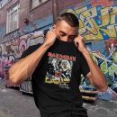 Men's Iron Maiden Eddie Number Of The Beast T-Shirt Vintage Rock Band Fan pop Rock Music World Tour Crewneck Cotton T-Shirt