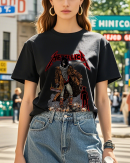 Metallica Unforgiven Adult Black T Shirt Cotton Soft Crew Neck Short Sleeve Shirt for Band Music Fans