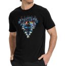 Men's Pink Floyd Band Space Window Short Sleeve T-Shirt T-Shirt Vintage Rock Graphic Tee Cotton Rock Fan pop Rock Music World Tour Black Unisex T-Shirt