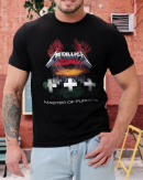 Metallica Men's Standard Master of Puppets T-Shirt Cotton Soft Crew Neck Short Sleeve Shirt for Band Music Fans