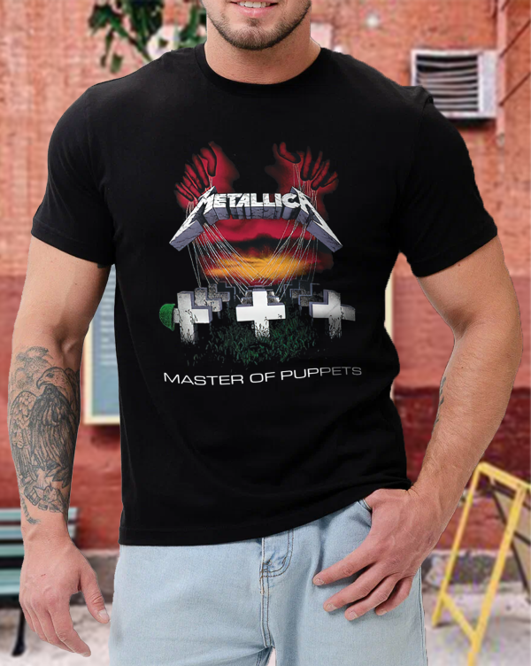 Metallica Men's Standard Master of Puppets T-Shirt Cotton Soft Crew Neck Short Sleeve Shirt for Band Music Fans - Image 6