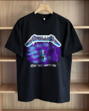Metallica Unisex-Adult Standard Ride The Lightning T-Shirt Cotton Soft Crew Neck Short Sleeve Shirt for Band Music Fans