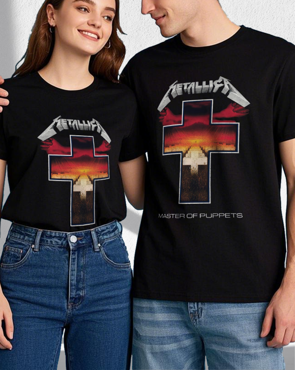 Metallica Unisex Tee Master of Puppets Tracks Cotton Soft Crew Neck Short Sleeve Shirt for Band Music Fans - Image 5
