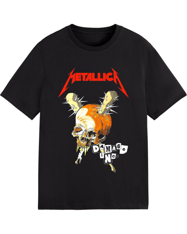 Metallica Men's Standard Damage Inc Tour T-Shirt Tee Cotton Soft Crew Neck Short Sleeve Shirt for Band Music Fans - Image 2