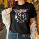 Men's KISS End Of The Road Tour Chrome T-Shirt Vintage Rock Graphic Tee 80s Music Shirt Cotton Rock Fan pop Rock Music World Tour Black T-Shirt