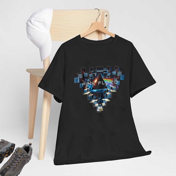 Men's Pink Floyd Band Space Window Short Sleeve T-Shirt T-Shirt Vintage Rock Graphic Tee Cotton Rock Fan pop Rock Music World Tour Black Unisex T-Shirt - Image 3