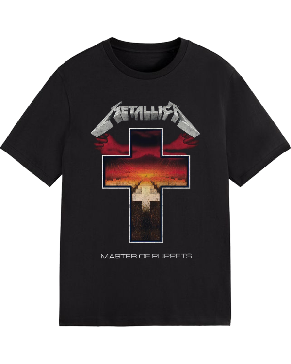 Metallica Unisex Tee Master of Puppets Tracks Cotton Soft Crew Neck Short Sleeve Shirt for Band Music Fans - Image 4