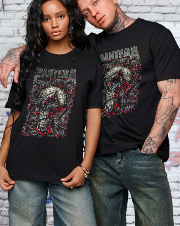 PANTERA Venomous Official T-Shirt Cotton Soft Crew Neck Short Sleeve Shirt for Band Music Fans - Image 7