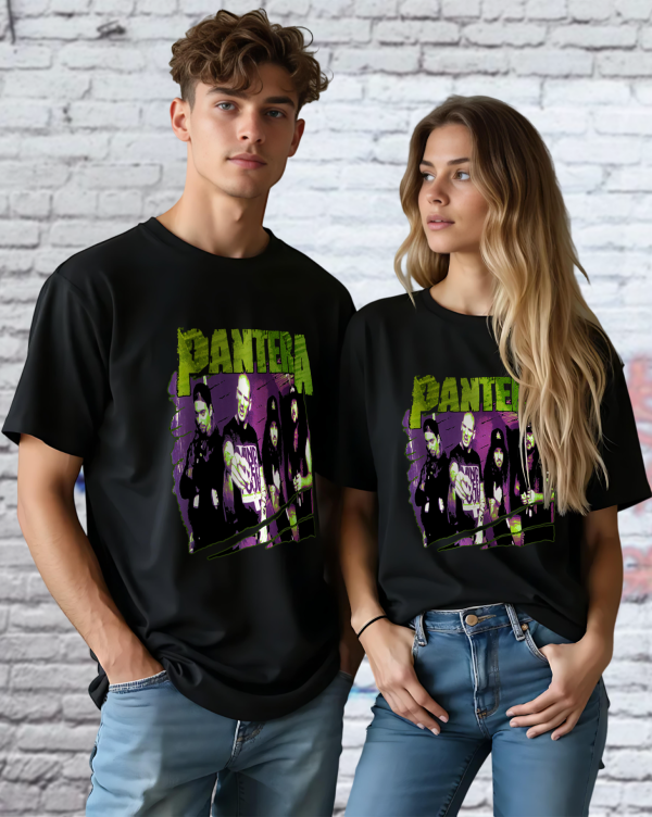 Pantera Official Vintage Group Sketch T-Shirt Cotton Soft Crew Neck Short Sleeve Shirt for Band Music Fans - Image 7