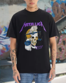 Metallica Harvester of Sorrow T-shirt Cotton Soft Crew Neck Short Sleeve Shirt for Band Music Fans