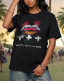 Metallica Men's Standard Master of Puppets T-Shirt Cotton Soft Crew Neck Short Sleeve Shirt for Band Music Fans