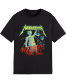 Metallica Toddler Boys and Justice for All T-Shirt Cotton Soft Crew Neck Short Sleeve Shirt for Band Music Fans