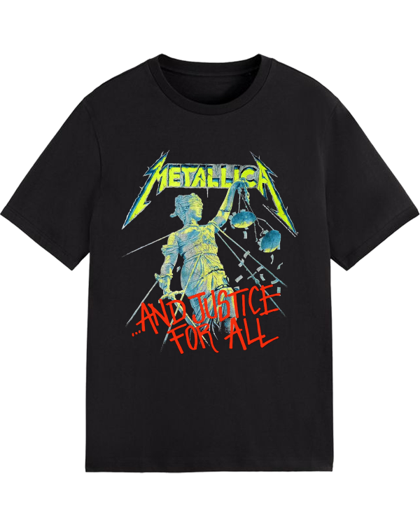 Metallica Toddler Boys and Justice for All T-Shirt Cotton Soft Crew Neck Short Sleeve Shirt for Band Music Fans - Image 2