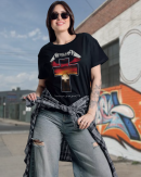 Metallica Unisex Tee Master of Puppets Tracks Cotton Soft Crew Neck Short Sleeve Shirt for Band Music Fans