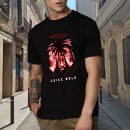 Men's Women's Unisex Juice WRLD Vintage Crewneck Rapper T-Shirt Novelty Graphic Tee Tops T-Shirt Album Rock Music T Shirt Black