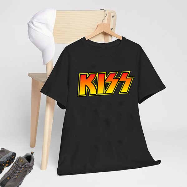 Men's KISS Classic T-Shirt Vintage Rock Graphic Tee 80s Music Shirt Cotton Rock Fan pop Rock Music World Tour Black T-Shirt - Image 4