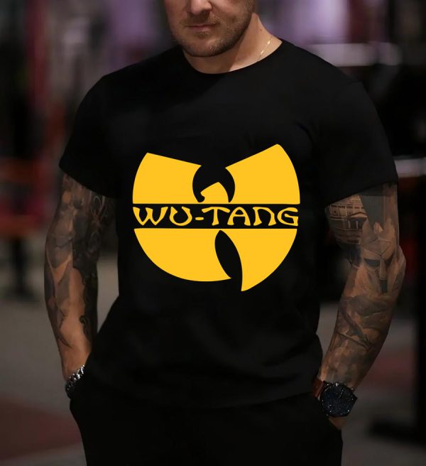 Men’s Wu-Tang Clan 1993 Band Shirt Handmade T-Shirt Fashion Logo Tee Cotton Women Soft Shirts Crew Neck Short Sleeve Shirt Hip Hop Tee Tops - Image 4