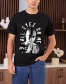Men Tupac Me Against the World T-Shirt Handmade T-Shirts Fashion Logo Tee Cotton Women Soft Shirts Crew Neck Short Sleeve Shirt Hip Hop Tee Top