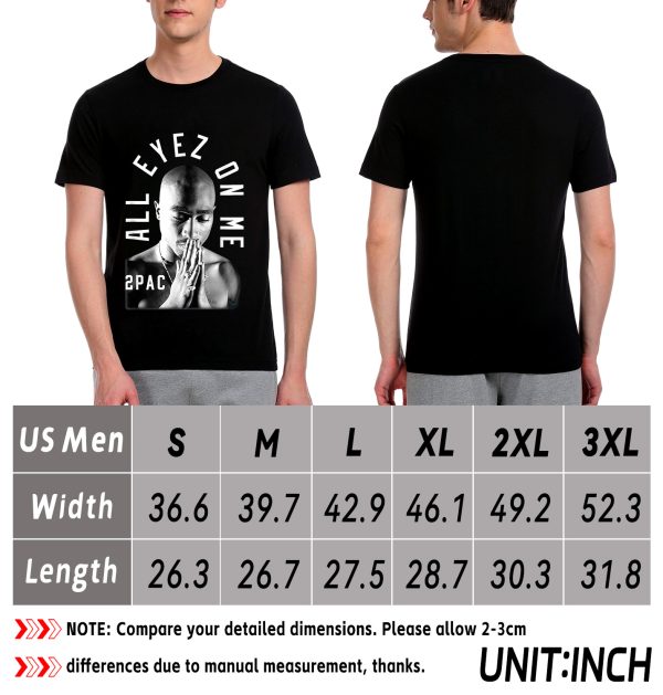 Men Tupac Me Against the World T-Shirt Handmade T-Shirts Fashion Logo Tee Cotton Women Soft Shirts Crew Neck Short Sleeve Shirt Hip Hop Tee Top - Image 8