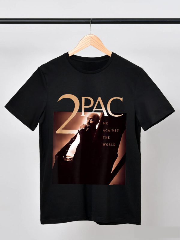 Men Tupac SHAKUR Me Against The World T-Shirt Handmade T-Shirts Fashion Logo Tee Cotton Women Soft Shirts Crew Neck Short Sleeve Shirt Hip Hop Tee Top - Image 4