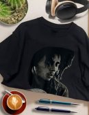 Men Bob Marley Shirts  David Burnett Guitar Photo T-Shirt Handmade T-Shirts Fashion Logo Tee Cotton Women Soft Shirts Crew Neck Short Sleeve Shirt Hip Hop Tee Top
