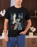 Men Tupac Grunge Praying T-Shirt Handmade T-Shirts Fashion Logo Tee Cotton Women Soft Shirts Crew Neck Short Sleeve Shirt Hip Hop Tee Top