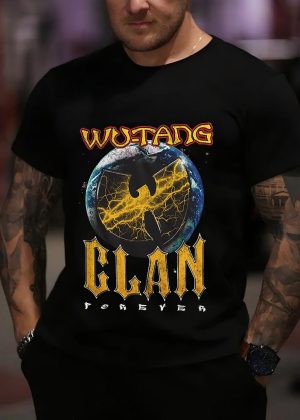 Men’s Wu-Tang Clan Rock T-Shirt Handmade Shirt Fashion Graphic Cotton Women Soft T-Shirts Crew Neck Short Sleeve Shirt Hip Hop Tee Tops