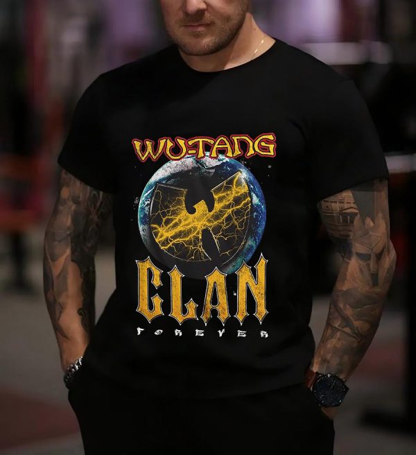 Men’s Wu-Tang Clan Rock T-Shirt Handmade Shirt Fashion Graphic Cotton Women Soft T-Shirts Crew Neck Short Sleeve Shirt Hip Hop Tee Tops