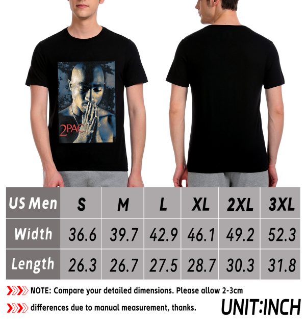Men Tupac Grunge Praying T-Shirt Handmade T-Shirts Fashion Logo Tee Cotton Women Soft Shirts Crew Neck Short Sleeve Shirt Hip Hop Tee Top - Image 9