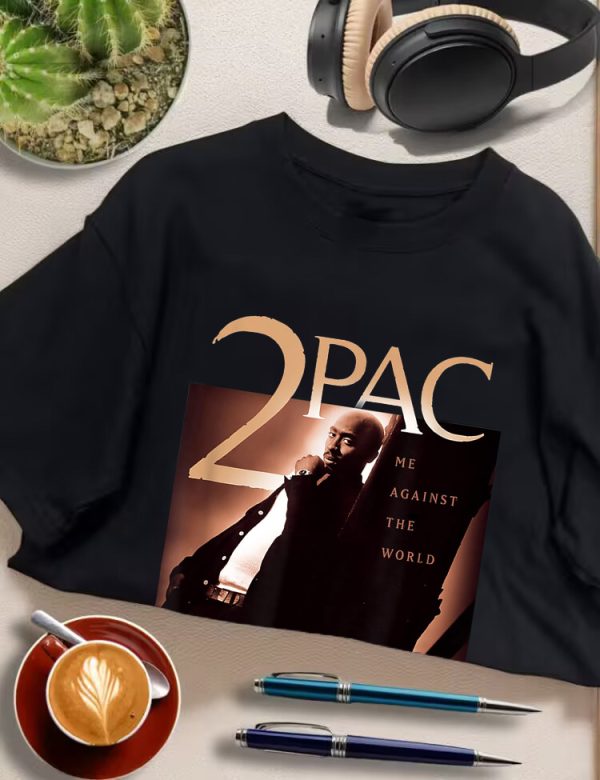 Men Tupac SHAKUR Me Against The World T-Shirt Handmade T-Shirts Fashion Logo Tee Cotton Women Soft Shirts Crew Neck Short Sleeve Shirt Hip Hop Tee Top - Image 8