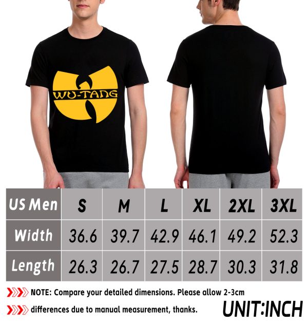Men’s Wu-Tang Clan 1993 Band Shirt Handmade T-Shirt Fashion Logo Tee Cotton Women Soft Shirts Crew Neck Short Sleeve Shirt Hip Hop Tee Tops - Image 7