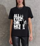 Men Tupac All Eyez On Me T-Shirt Handmade T-Shirts Fashion Logo Tee Cotton Women Soft Shirts Crew Neck Short Sleeve Shirt Hip Hop Tee Top