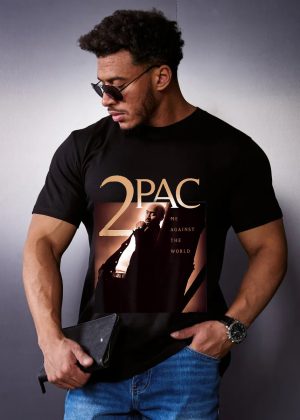 Men Tupac SHAKUR Me Against The World T-Shirt Handmade T-Shirts Fashion Logo Tee Cotton Women Soft Shirts Crew Neck Short Sleeve Shirt Hip Hop Tee Top