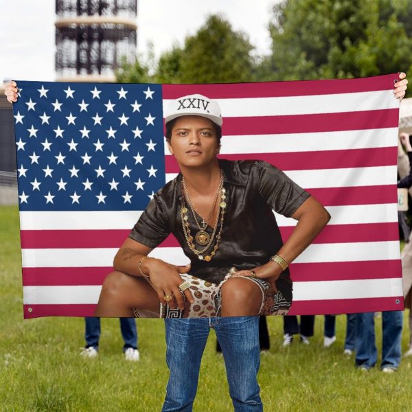 Bruno Mars 2x3 ft (60x90cm) Flag,Banner Decor For College Dorm & Bedroom Decor, Outdoor Parties - Image 3
