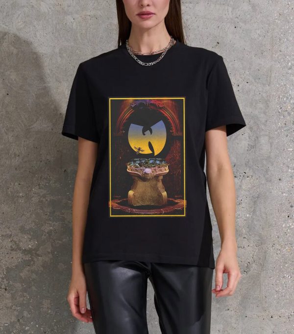 Men’s Wu-Tang Clan Rock Band Shirt Handmade T-Shirt Fashion Merch Bee with Bat Logo Tee Cotton Women Soft Shirts Crew Neck Short Sleeve Shirt Hip Hop Tee Tops - Image 5