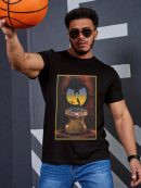 Men’s Wu-Tang Clan Rock Band Shirt Handmade T-Shirt Fashion Merch Bee with Bat Logo Tee Cotton Women Soft Shirts Crew Neck Short Sleeve Shirt Hip Hop Tee Tops