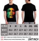 Men Bob Marley Face Shirts  David Burnett Guitar Photo Shirt Handmade T-Shirts Fashion Logo Tee Cotton Women Soft Shirts Crew Neck Short Sleeve Shirt Hip Hop Tee Top