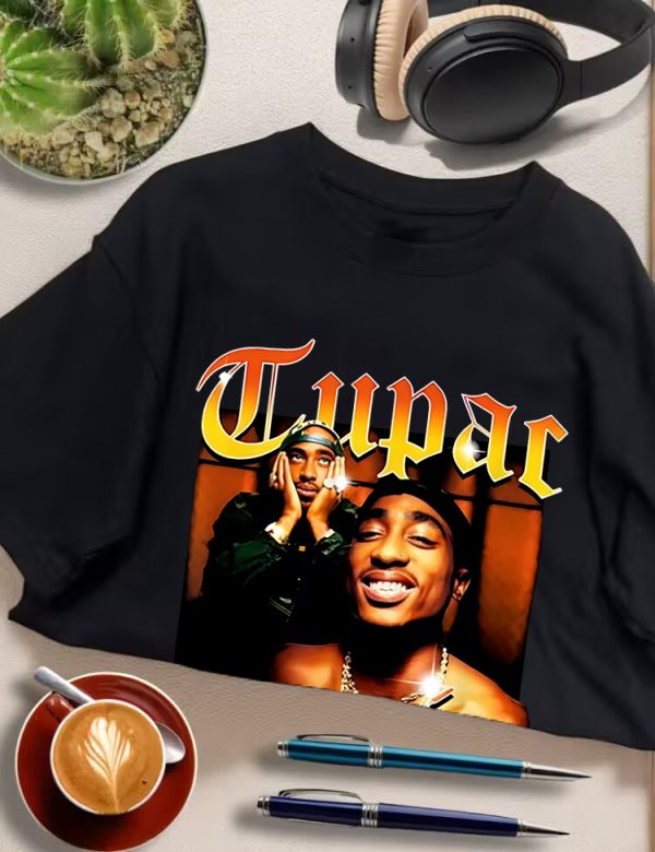 Men Tupac California Love T-Shirt Handmade T-Shirts Fashion Logo Tee Cotton Women Soft Shirts Crew Neck Short Sleeve Shirt Hip Hop Tee Top - Image 8