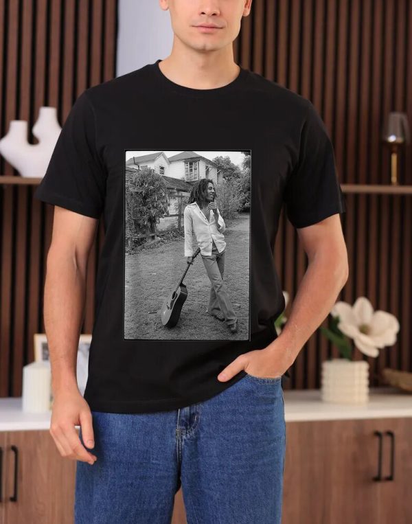Men Bob Marley Band Shirts Handmade T-Shirts Fashion Logo Tee Cotton Women Soft Shirts Crew Neck Short Sleeve Shirt Hip Hop Tee Top - Image 5