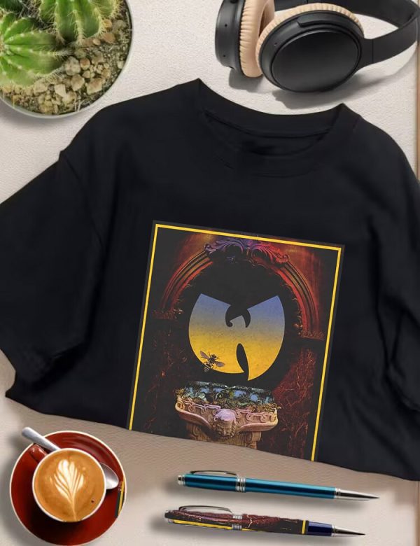 Men’s Wu-Tang Clan Rock Band Shirt Handmade T-Shirt Fashion Merch Bee with Bat Logo Tee Cotton Women Soft Shirts Crew Neck Short Sleeve Shirt Hip Hop Tee Tops - Image 7