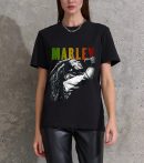 Men’s Bob Marley Band Shirts Handmade T-Shirts Fashion Logo Tee Cotton Women Soft Shirts Crew Neck Short Sleeve Shirt Hip Hop Tee