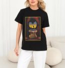 Men’s Wu-Tang Clan Rock Band Shirt Handmade T-Shirt Fashion Merch Bee with Bat Logo Tee Cotton Women Soft Shirts Crew Neck Short Sleeve Shirt Hip Hop Tee Tops