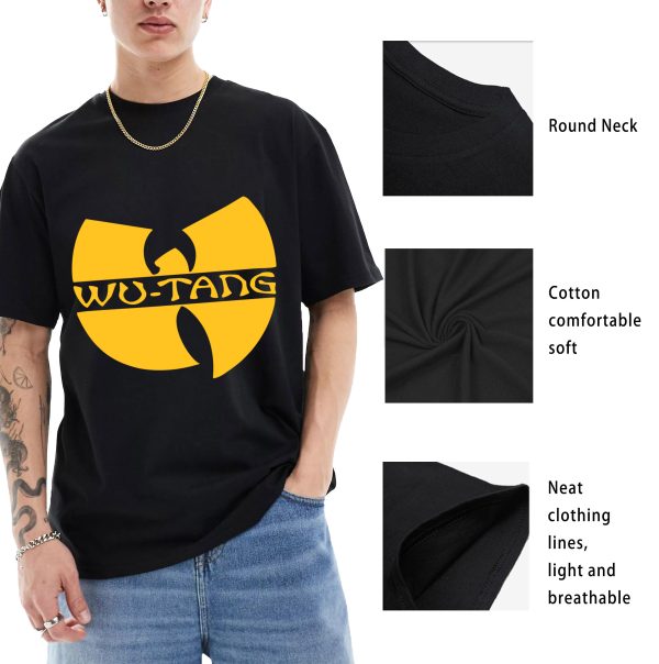 Men’s Wu-Tang Clan 1993 Band Shirt Handmade T-Shirt Fashion Logo Tee Cotton Women Soft Shirts Crew Neck Short Sleeve Shirt Hip Hop Tee Tops - Image 8